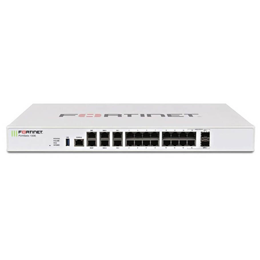 20 x GE RJ45 ports FG-100E Firewall with Bundle FORTINET FG-100E-BDL-950-12